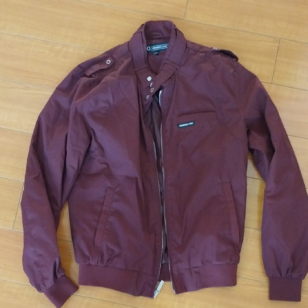 BRAND NEW Members ONLY MO Deep Burgundy Jacket Coat FULLY LINED Sz Size S SMALL